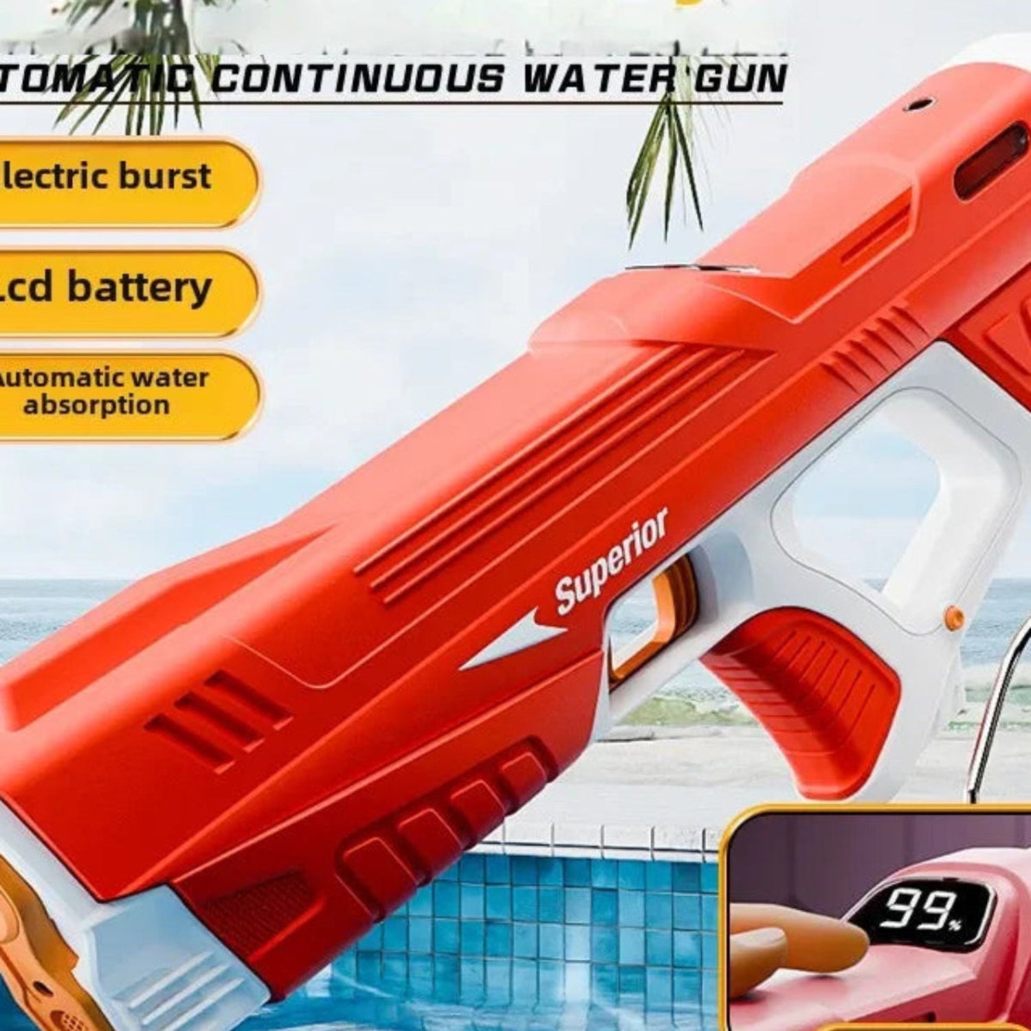Electric Water Gun for Kids & Adults